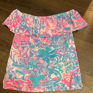 Lilly Pulitzer Off-The-Shoulder top